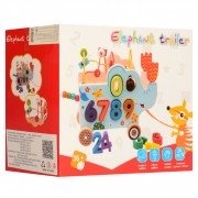 Дитяча розвиваюча іграшка на колесах MD 1256 дерев'яна