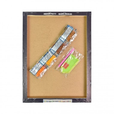 Алмазная мозаика Кофе с душистыми круассанами HEG88140 30х40 см
