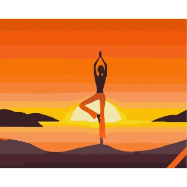 Картина за номерами. Brushme "Aсана йоги" GX34817