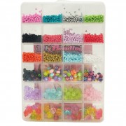 Детский набор бисера для создания украшений 610-34 ножницы, леска в комплекте