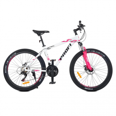 Велосипед OPTIMAL PROF1 G26OPTIMAL A26.5 26 д. Алюм.рама 16,5, SHIMANO 21SP, алюм., DB, CS TZ500, бело-бирюзовый