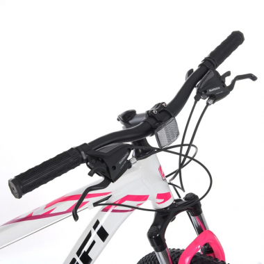 Велосипед OPTIMAL PROF1 G26OPTIMAL A26.5 26 д. Алюм.рама 16,5, SHIMANO 21SP, алюм., DB, CS TZ500, бело-бирюзовый
