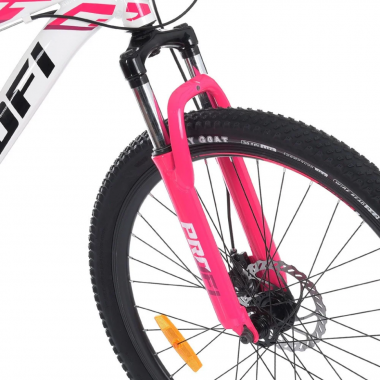 Велосипед OPTIMAL PROF1 G26OPTIMAL A26.5 26 д. Алюм.рама 16,5, SHIMANO 21SP, алюм., DB, CS TZ500, бело-бирюзовый