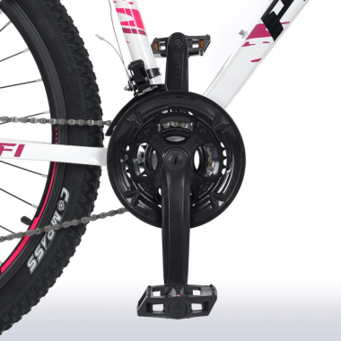 Велосипед OPTIMAL PROF1 G26OPTIMAL A26.5 26 д. Алюм.рама 16,5, SHIMANO 21SP, алюм., DB, CS TZ500, бело-бирюзовый