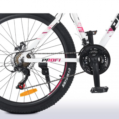 Велосипед OPTIMAL PROF1 G26OPTIMAL A26.5 26 д. Алюм.рама 16,5, SHIMANO 21SP, алюм., DB, CS TZ500, бело-бирюзовый
