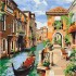 Картина по номерам Идейка Городской пейзаж Венецианское утро 40*40см KHO2161