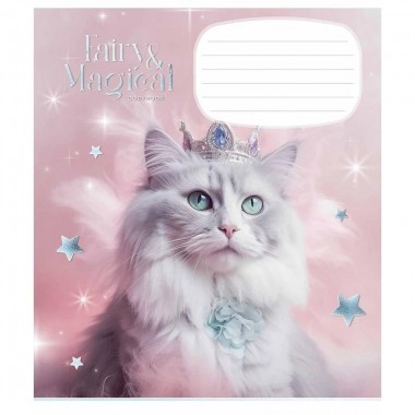 Тетрадь ученическая Fairy cats 012-3316K-5 в клетку, 12 листов