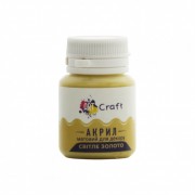Акрилова фарба для декору Матова Art Craft AP-5460 20 мл Світле золото