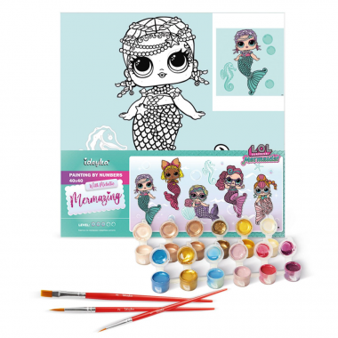 Картина по номерам L.O.L. Surprise! Mermaids Merbaby KHO6262, 40х40 см