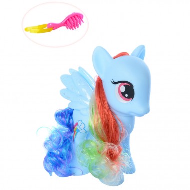 Детская игрушка Пони S9-1-2-3, 18 см со звуковыми эффектами (Синий)
