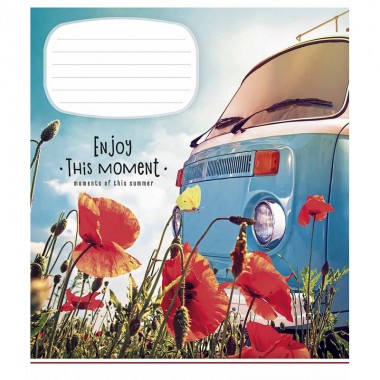 Тетрадь ученическая Enjoy this moment 012-2896L-2 в линию, 12 листов