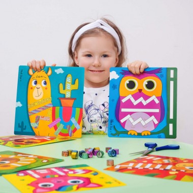Набор для творчества Sticky strips Лама Vladi Toys VT4433-04 Укр