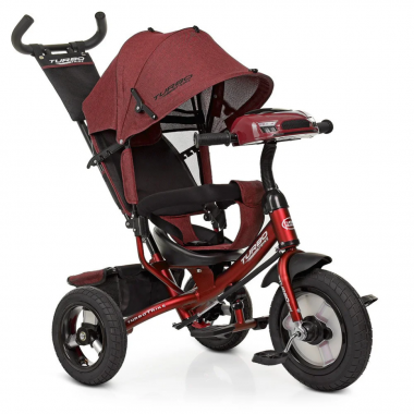 Велосипед трехколесный TURBOTRIKE M 3115HA-3L наклон спинки, музыка/свет/USB/BT/пульт