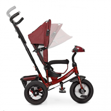 Велосипед трехколесный TURBOTRIKE M 3115HA-3L наклон спинки, музыка/свет/USB/BT/пульт
