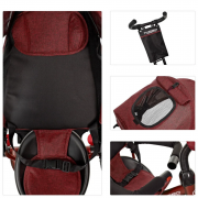 Велосипед трехколесный TURBOTRIKE M 3115HA-3L наклон спинки, музыка/свет/USB/BT/пульт