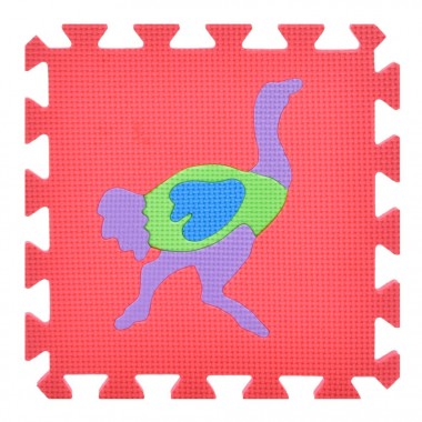 Детский коврик Мозаика "Животные" M 0376-1, 10 деталей, EVA, 30х30 см