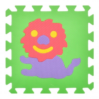 Детский коврик Мозаика "Животные" M 0376-1, 10 деталей, EVA, 30х30 см