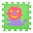 Детский коврик Мозаика "Животные" M 0376-1, 10 деталей, EVA, 30х30 см