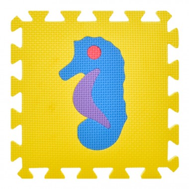 Детский коврик Мозаика "Животные" M 0376-1, 10 деталей, EVA, 30х30 см