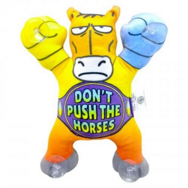 Детская мягкая игрушка Лошадь на липучках DPTS-5(Yellow) размер 22 см