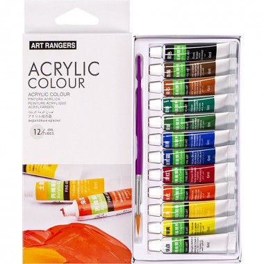 Набор красок Акриловых  Art Rangers, 12 цветов Acrylie EA1206C 6мл