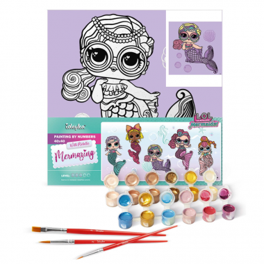Картина по номерам L.O.L. Surprise! Mermaids Miss SeaKHO6263, 40х40 см