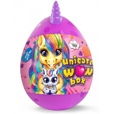 Набор для творчества в яйце Unicorn WOW Box UWB-01-01U для девочек (Фиолетовый)