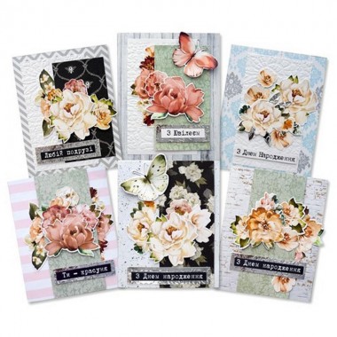 Набор для создания поздравительных открыток "Where beauty lives" FDGCK-047, 6 шт