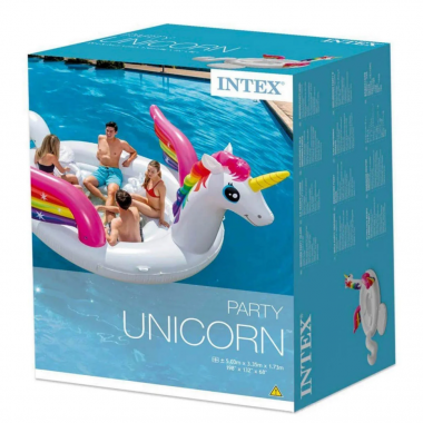 Надувной плотик "Единорог" Intex 57266, 503х335х173 см