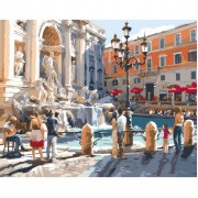 Картина по номерам Идейка Городской пейзаж Европейские каникулы 40*50см KHO2152