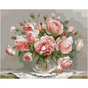 Картина по номерам Brushme Розы на столике G436