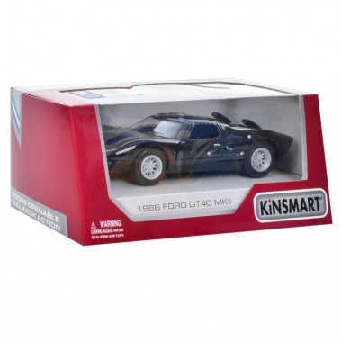 Металева машинка Ford 1966 GT40 MKII Kinsmart KT5427W 13 см Чорний