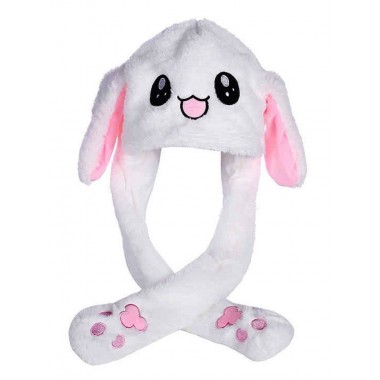 Детская шапка Зайчик Bambi ZB-001 ZB-15  с двигающимися ушами