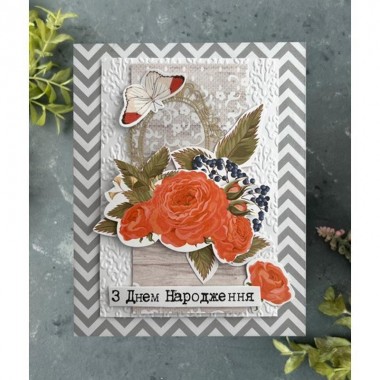 Набор для создания поздравительных открыток "Розовые мечты" FDGCK-042, 6 шт