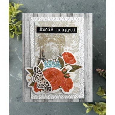 Набор для создания поздравительных открыток "Розовые мечты" FDGCK-042, 6 шт