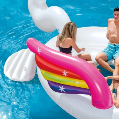Надувний плотик "Єдиноріг" Intex 57296, 429х302х152 см