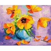 Картина по номерам Brushme Желтые тюльпаны в вазе GX28709