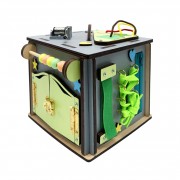 Розвиваюча іграшка Бізикуб Temple Group TG158746 15х15х15 см Сірий