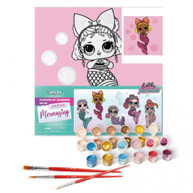 Картина по номерам L.O.L. Surprise! Mermaids Queen Bee KHO6265, 40х40 см