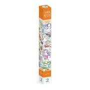 Дитячий постер-розмальовка