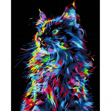 Картина по номерам "Магический котик" BSB0021, 40х50 см