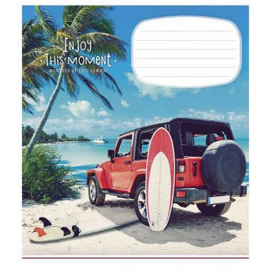 Тетрадь ученическая Enjoy this moment 012-2896L-5 в линию, 12 листов