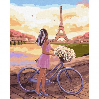 Картина по номерам Романтика в Париже ©Kira Corporal KHO2607 40х50 см