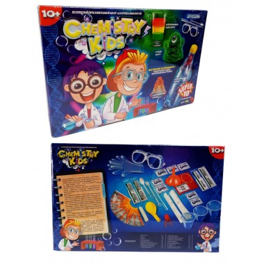 Детский набор для проведения опытов CHEMISTRY KIDS CHK-01 (Синий)