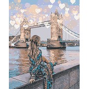 Картина по номерам Идейка Люди Романтичный Лондон 40*50 см. KHO4574