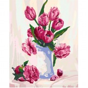 Картина по номерам Идейка Цветы Нежность в вазе 40х50см KHO2912