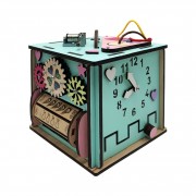 Розвиваюча іграшка Бізикуб Temple Group TG286478 15х15х15 см Бірюзовий