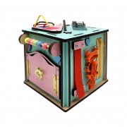 Розвиваюча іграшка Бізикуб Temple Group TG286478 15х15х15 см Бірюзовий