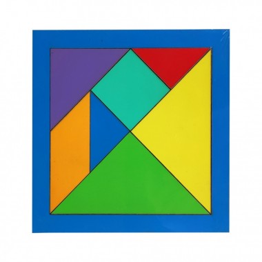 Детская мозаика Танграм 172400 деревянная (Синий)