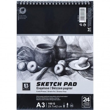 Альбом Sketch Pad 6002-S, А3 24 листа 160 г/м²